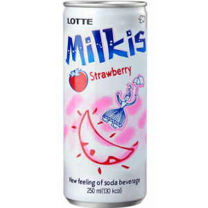 Lotte Milkis Soft Drink Strawberry 250ml