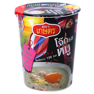 Kaset Instant Rice Porridge Pork Cup 38g
