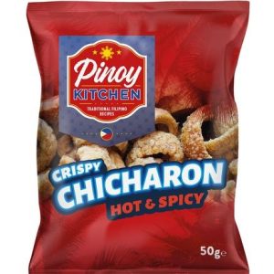 Pinoy Kitchen Chicharon Hot Chilli Flavour 50g