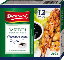 Diamond Yakitori Chicken Skewer Teriyaki 360g