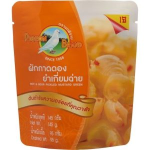 Pigeon Mustard Pickled Green Hot & Sour 145g