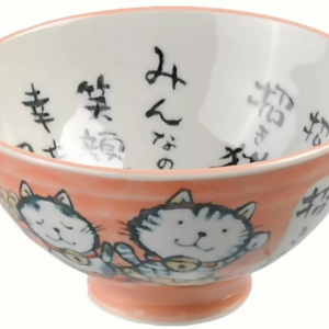 Tokyo Design Rice Bowl Cat Tayo Pink 300ml