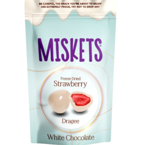 Miskets White Chocolate Coated Strawberry 80g