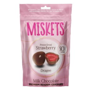 Miskets Milk Chocolate Coated Strawberry 80g