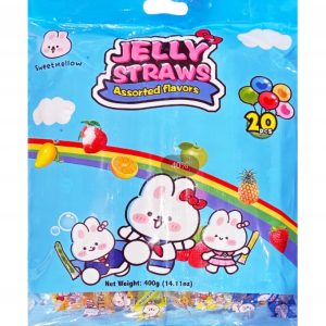 Sweetmellow Jelly Sticks Assorted Flavors Blue 400g